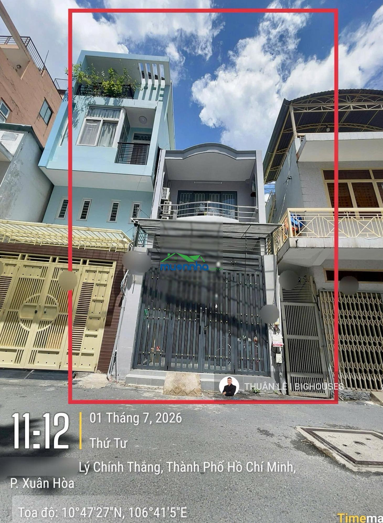 Bán nhà (4,4m x 14m) hxh 8m lý chính thắng thông hai bà trưng. quận 3. nhà 2tầng + 4pn lớn (12,6tỷ) - 4