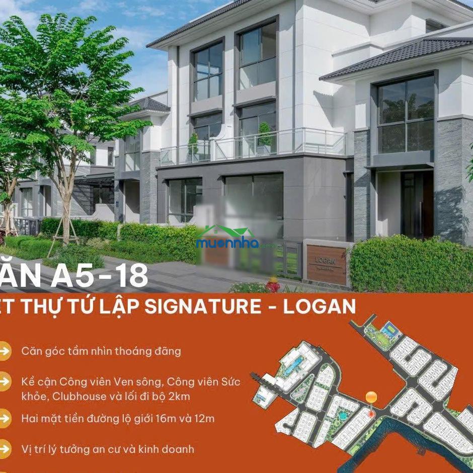 Biệt thự tứ lập | vị trí góc giao lộ sở hữu 3 mặt thoáng và view công viên ven sông - 2