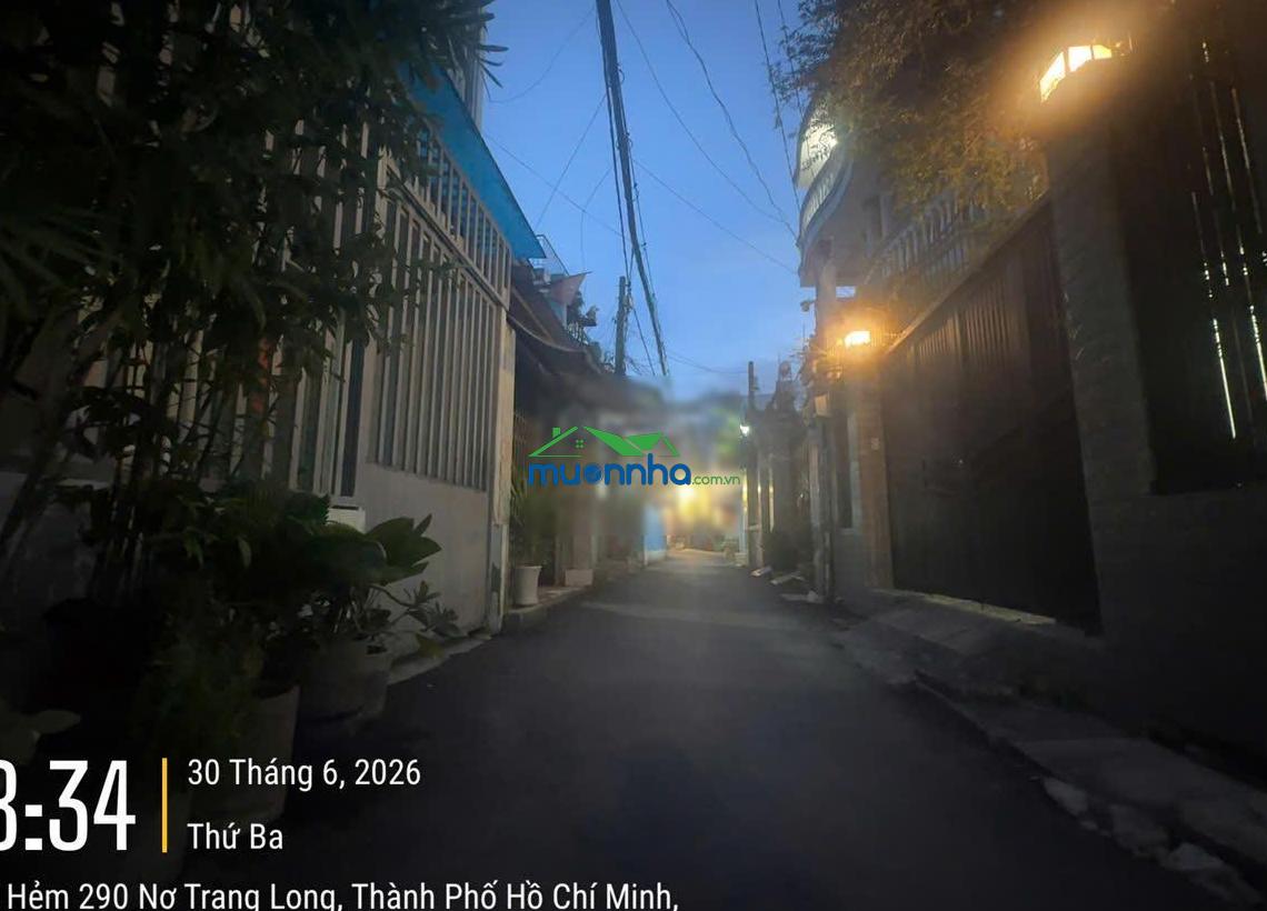 Đi mỹ định cư cần bán gấp nhà hẻm xe hơi nơ trang long - 4x21m nở hậu nhẹ. trệt, lầu