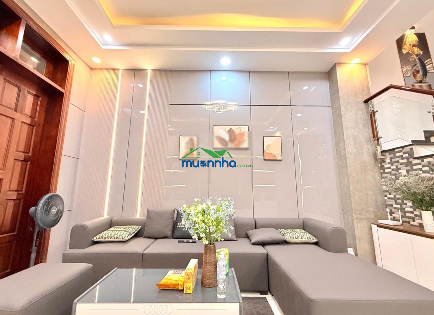 Bán nhà 4 tầng mới đẹp hẻm ô tô thông thạnh xuân quận 12, 60m2, full nội thất, giá chỉ 5,6 tỷ - 2
