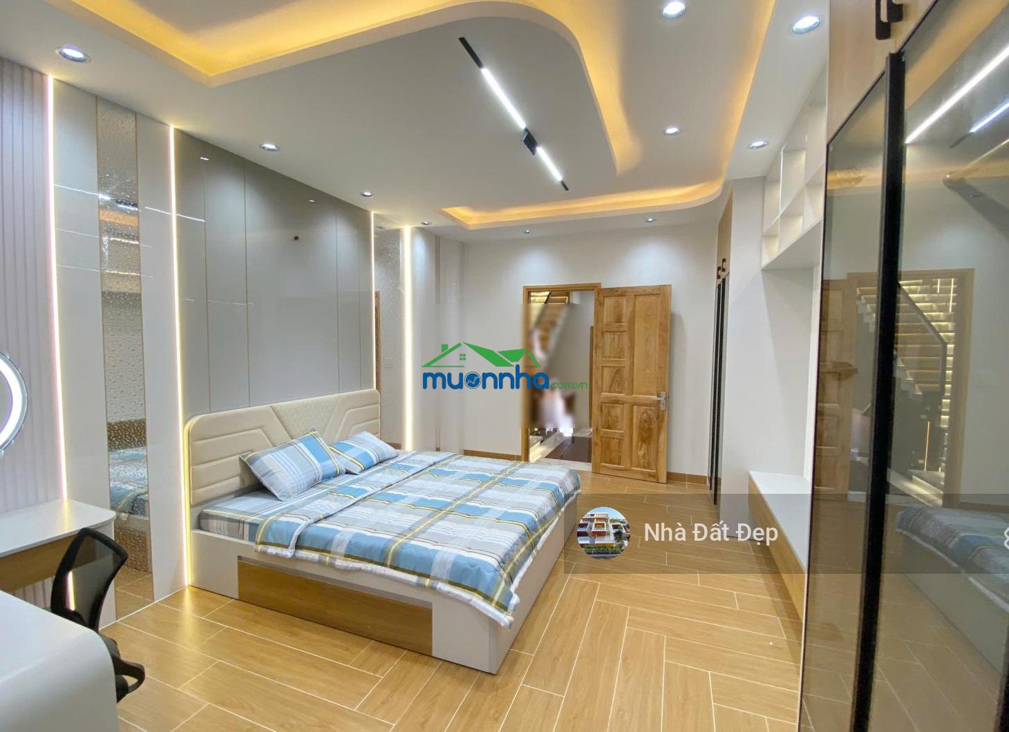 Nhà mới có thang máy 6 lầu full nội thất 4x20m mặt tiền đường nhựa 12m lê văn quới giáp q. tân phú