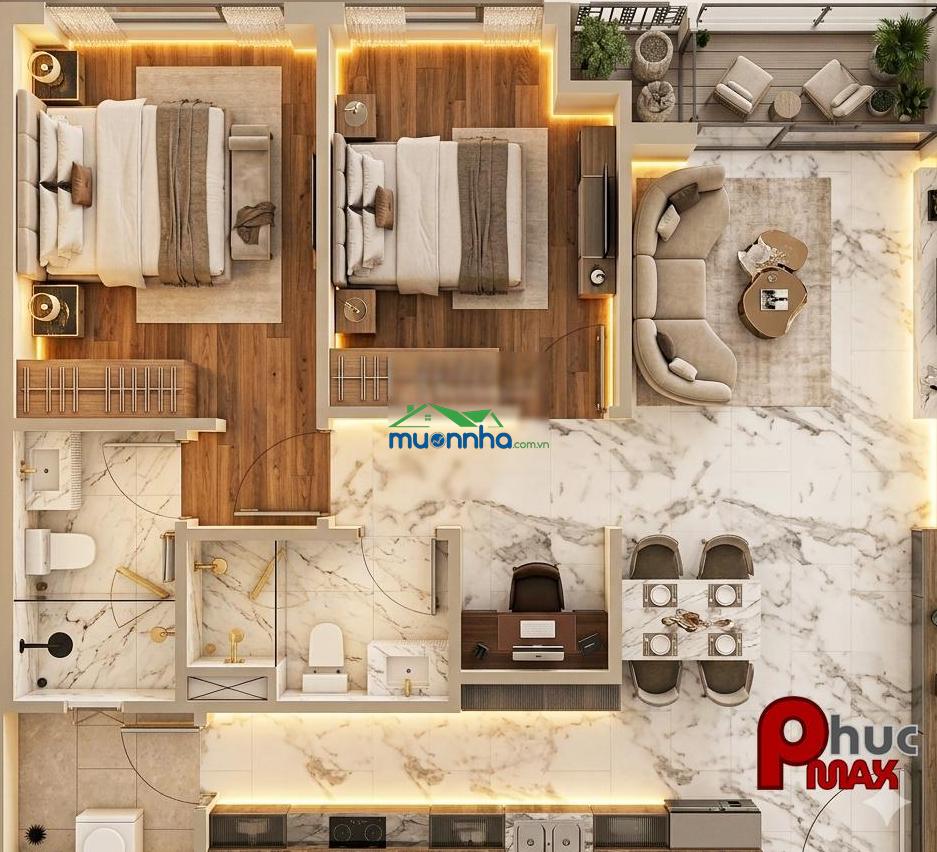 Hiếm: sở hữu 2pn thô 85m² view sông gladia heights giá cực tốt -vốn chỉ 10%- nhận nhà thiết kế ngay - 3