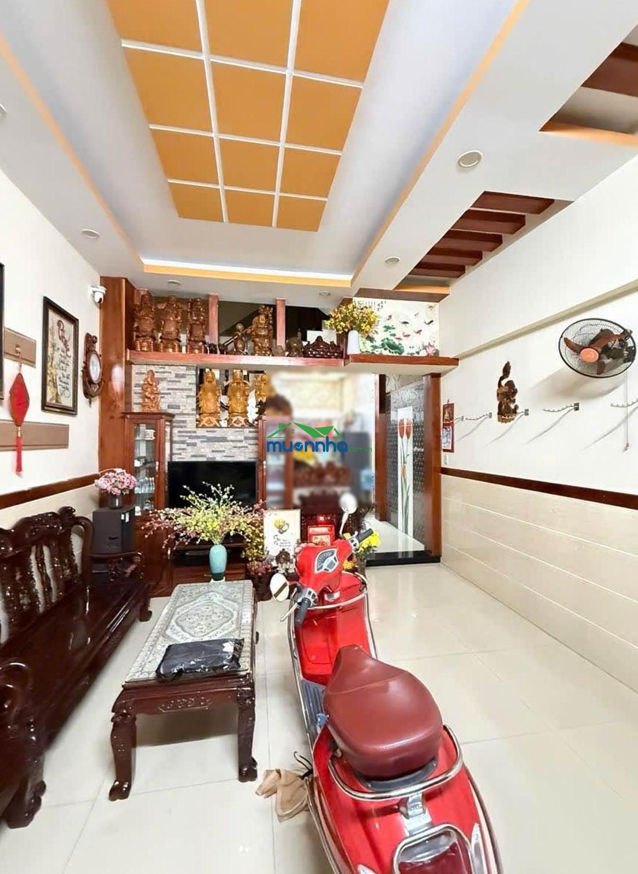 Nhà bán ngay lý thường kiệt - chợ tân bình - hẻm xe hơi thông - dt 66m² - 4 lầu - 4 pn! - 3