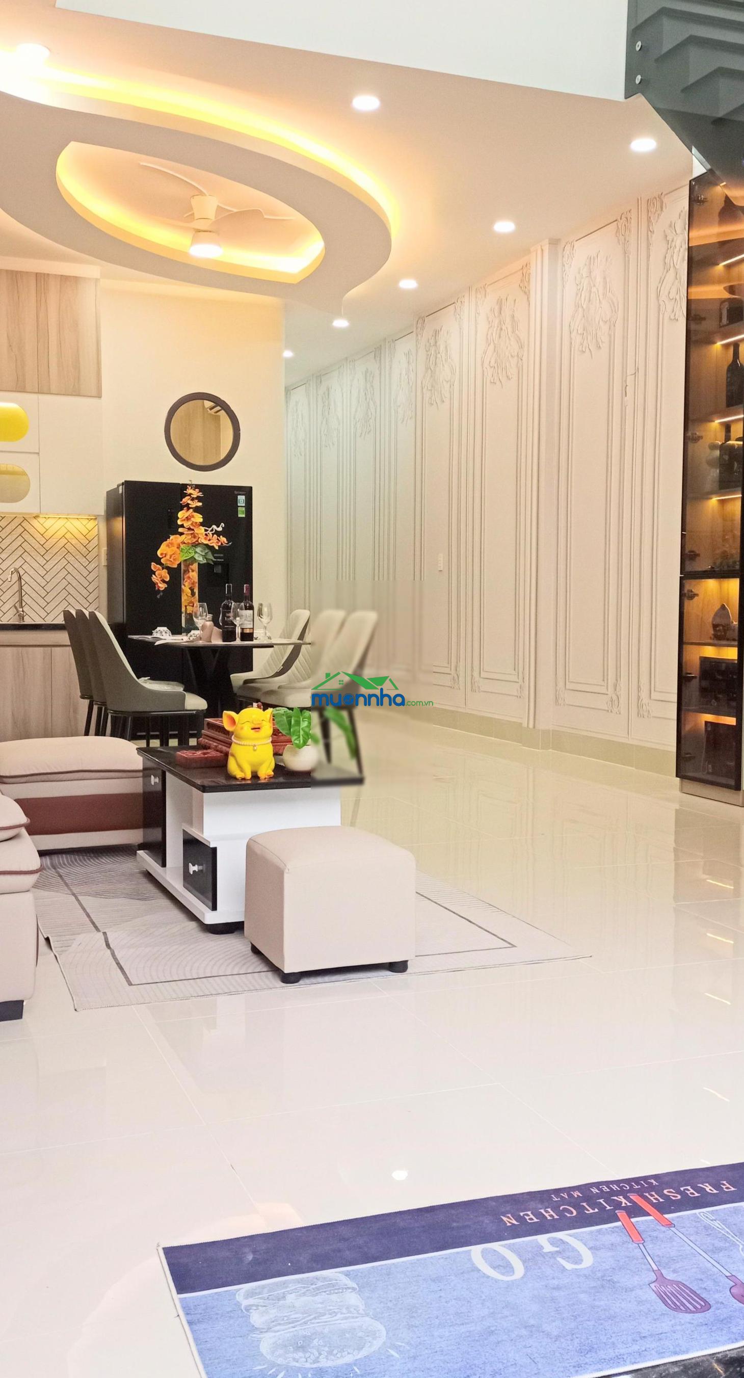 Nhà mới, nội thất đẹp, 82m², 4 pn, xe hơi đậu cửa, gần siêu thị lotte. hơn 6 tỷ - 4
