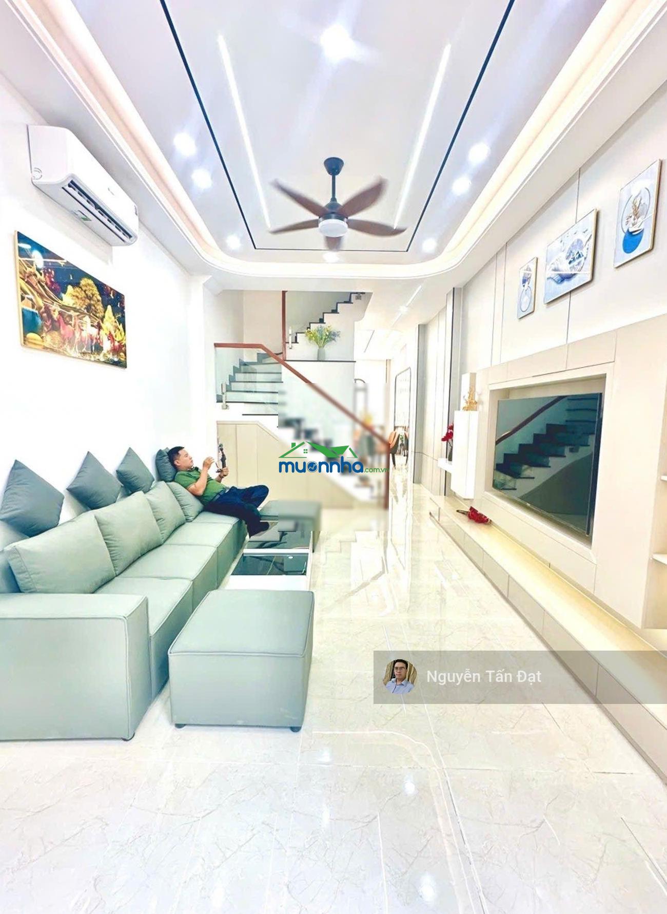 Hẻm oto, hồ xuân hương 58.1m2, gần chợ bà chiểu - nhà mới 4 tầng 4pn - tặng full nội thất - 8.8tỷ