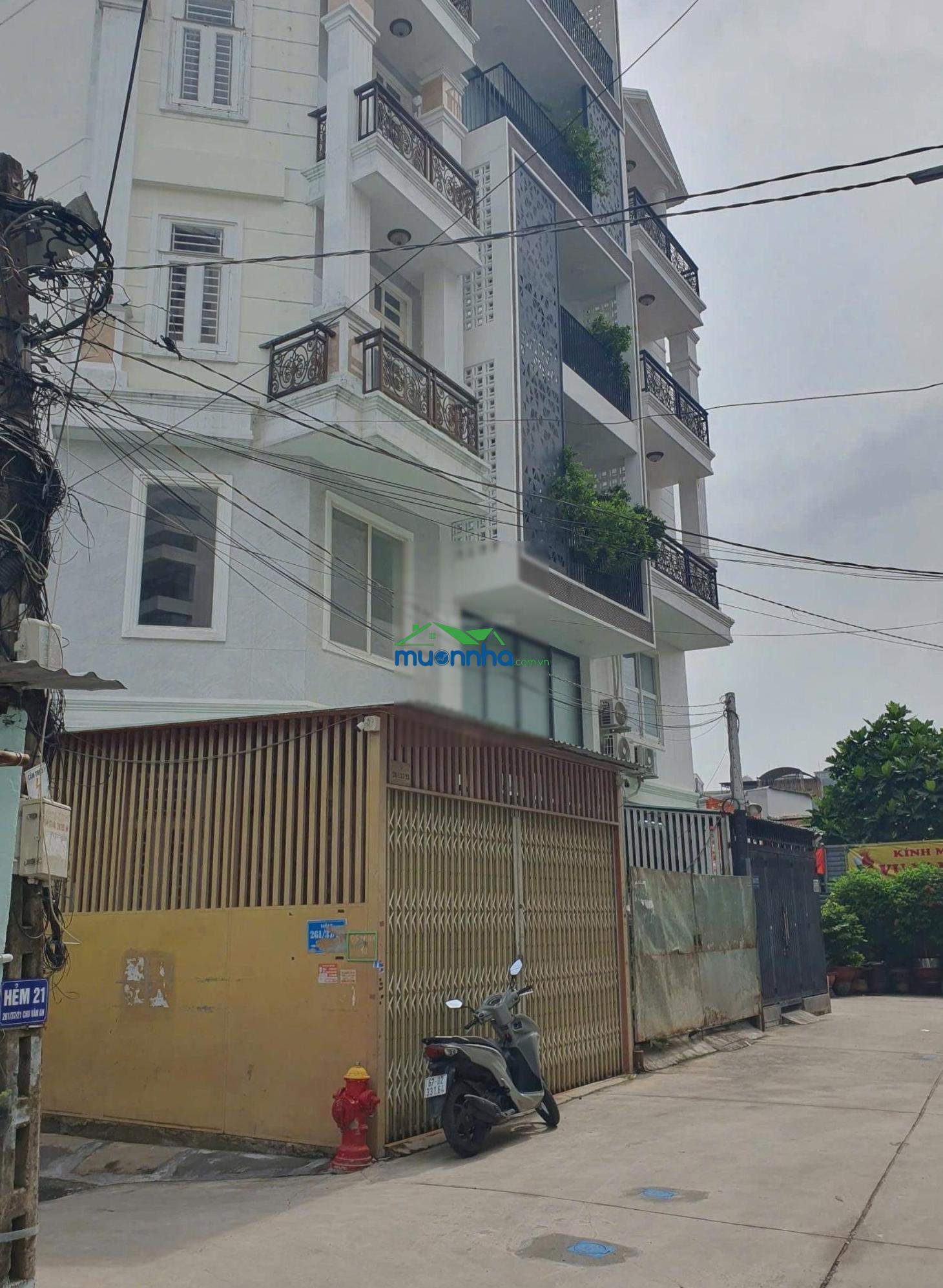 Chỉ 9,8 tỷ tl - bán nhà bình thạnh - hẻm 5m chu văn an p12 - dt 4,2x20m (83m²) - gpxd: hầm, 5 tầng