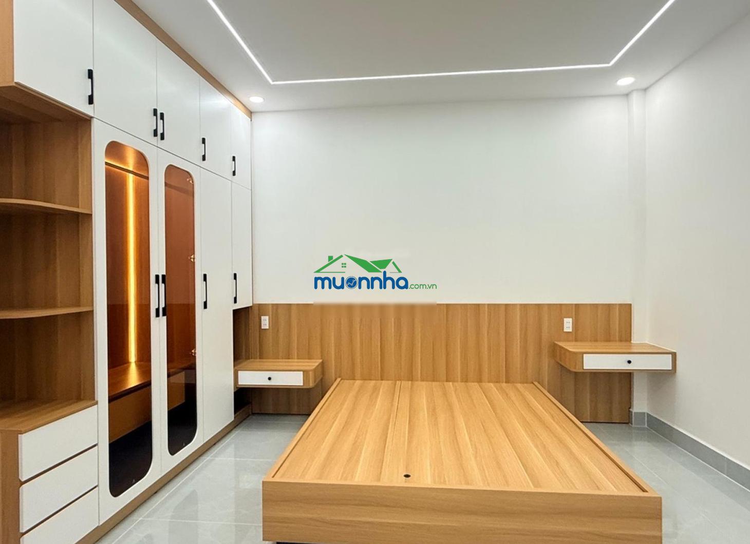 Nhà mới 2 tầng - 70m² - ngang 5m - 3pn - hẻm xe hơi thông - hương lộ 2 - bình tân - 4