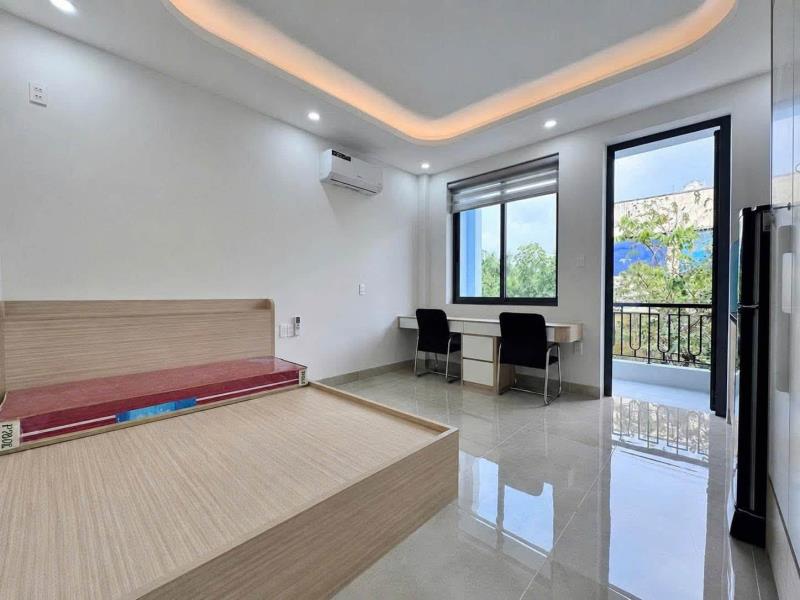 Cho thuê căn hộ máy giặt riêng, ban công đối diện đh văn lang, đặng thùy trâm quận bình thạnh - 4