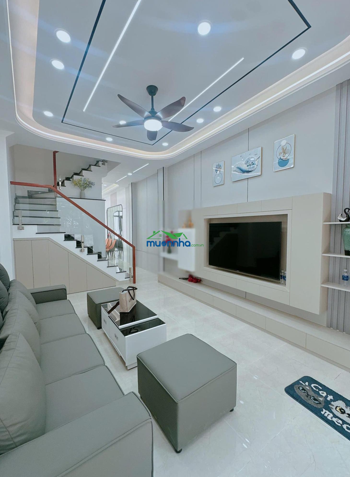 Nhà mới đẹp phan văn trị, bình thạnh thiết kế hiện đại full nội thất cao cấp