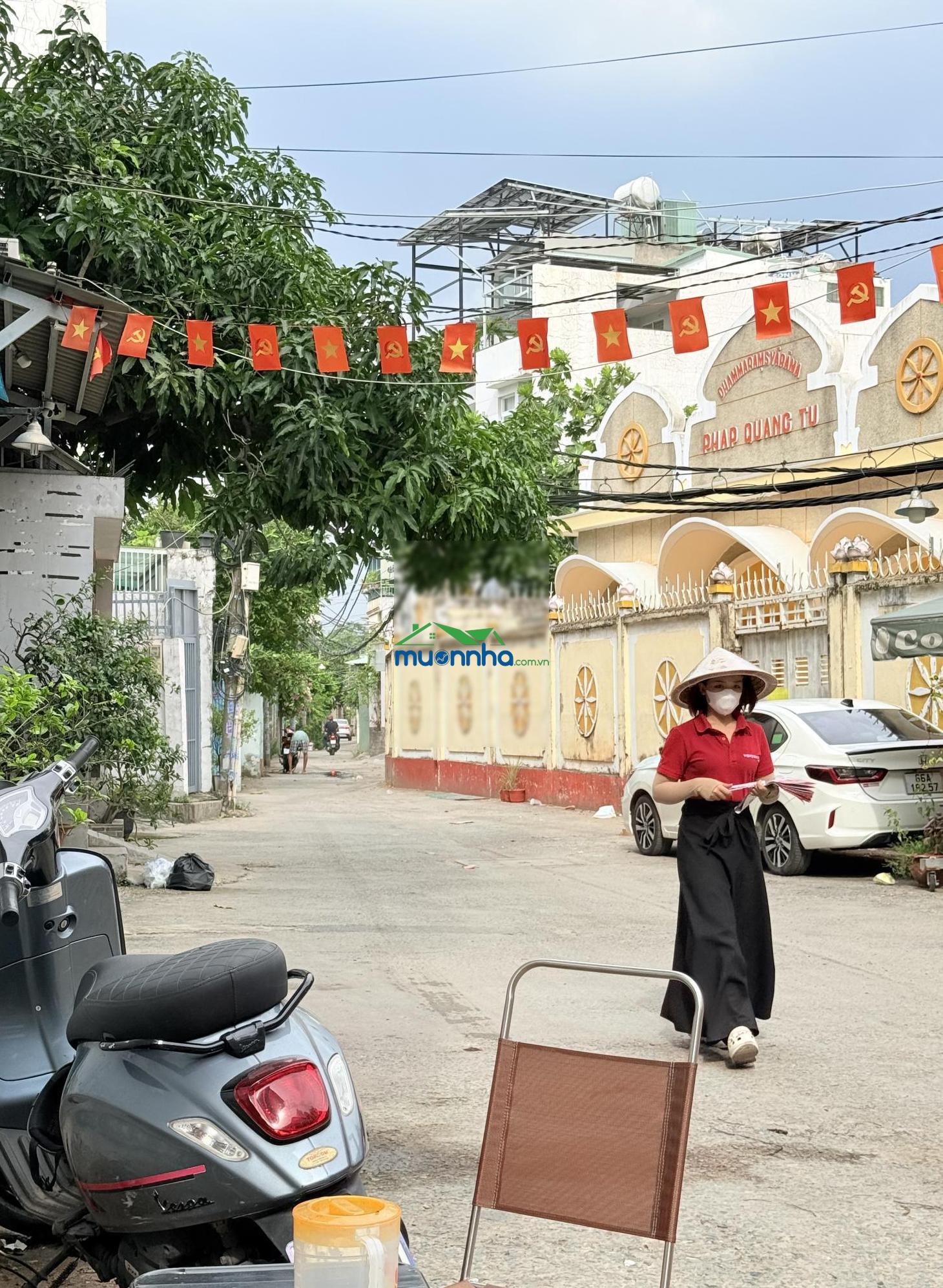 Đất 100m nơ trang long, p.13 bình thạnh hẻm 5m xe hơi thông rạch xuyên tâm 13 tỷ tl - 2