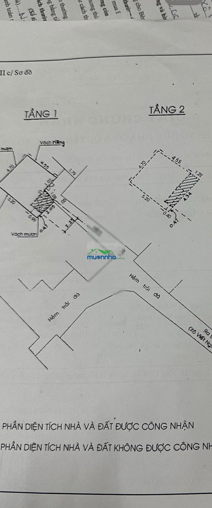 Xô viết nghệ tĩnh - cầu kinh thanh đa, 3,6 tỷ, 25m2, 3 tầng 2pn, 2wc, phòng khách, bếp riêng biệt - 3