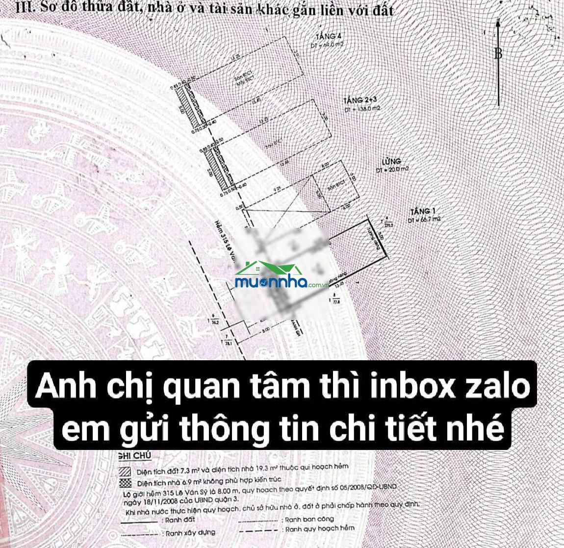Chính chủ cần bán tòa nhà 6 tầng hxh lê văn sỹ, q3 - ngang hơn 8m - sổ vuông a4 - 33 tỷ tl