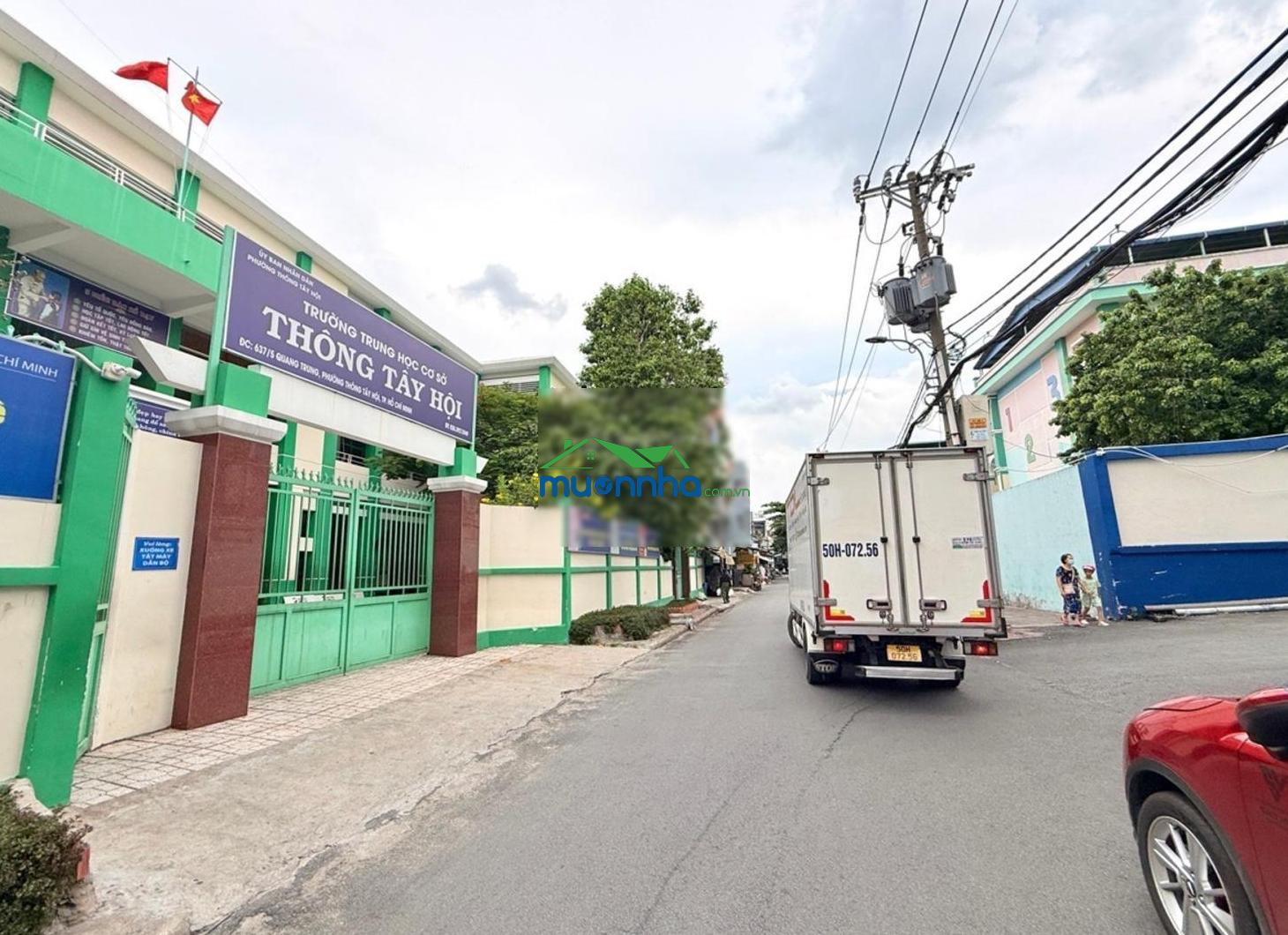 30m2 - 1 trệt 1 lầu đúc - shr vuông vức - kế bên coopmart quang trung - 3,99 tỷ