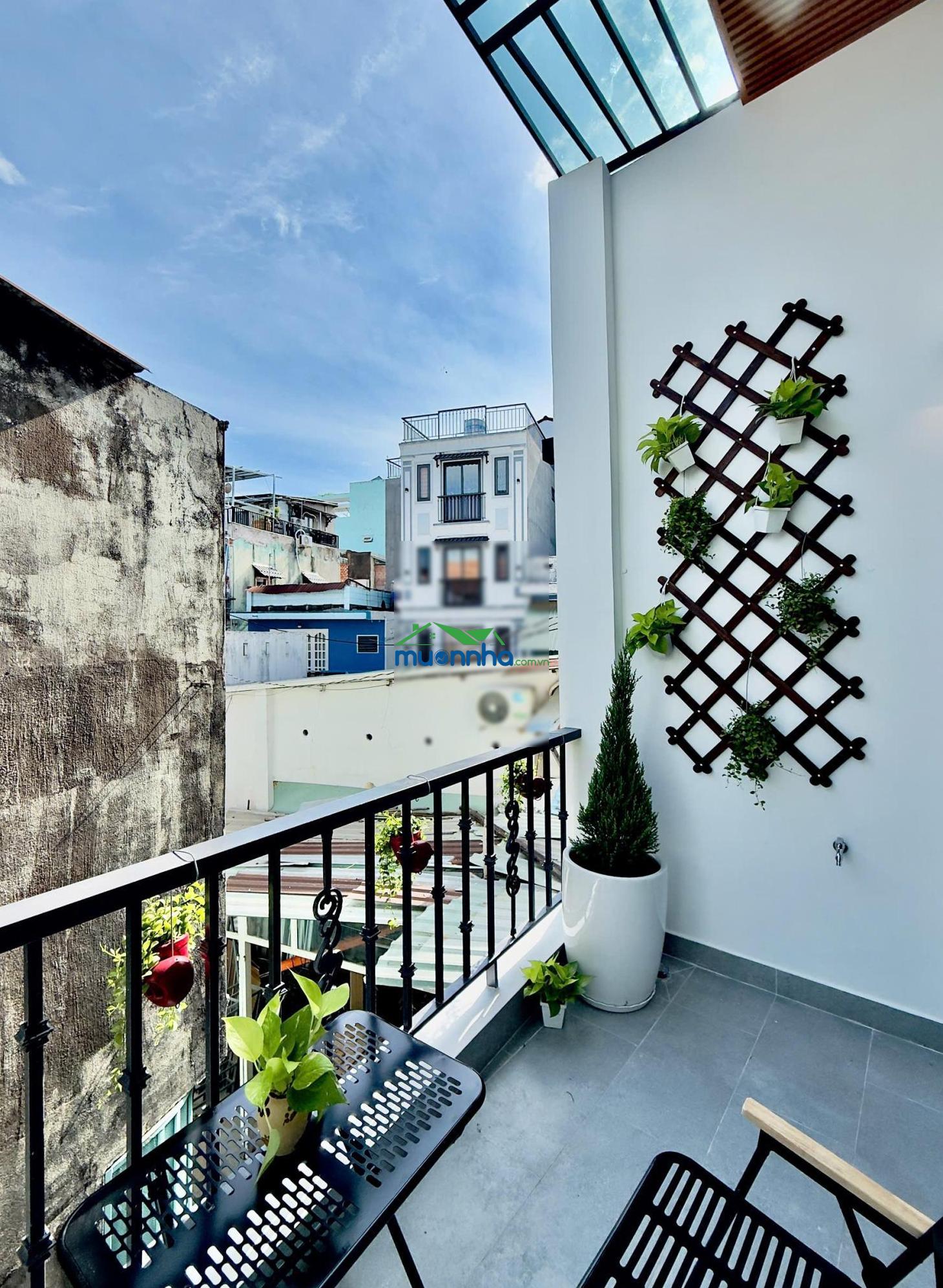 Bán nhà trệt, lầu, sân thượng 47m2, hẻm cụt nguyễn trung trực, bình thạnh giá 6.8ty - 2