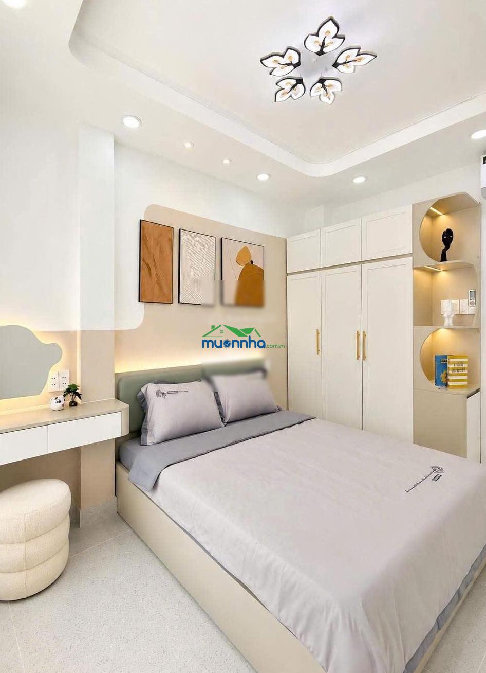 Hẻm xe hơi đến cửa nguyễn kiệm phú nhuận - 4 tầng dtsd 100m2 3pn 4wc - 3