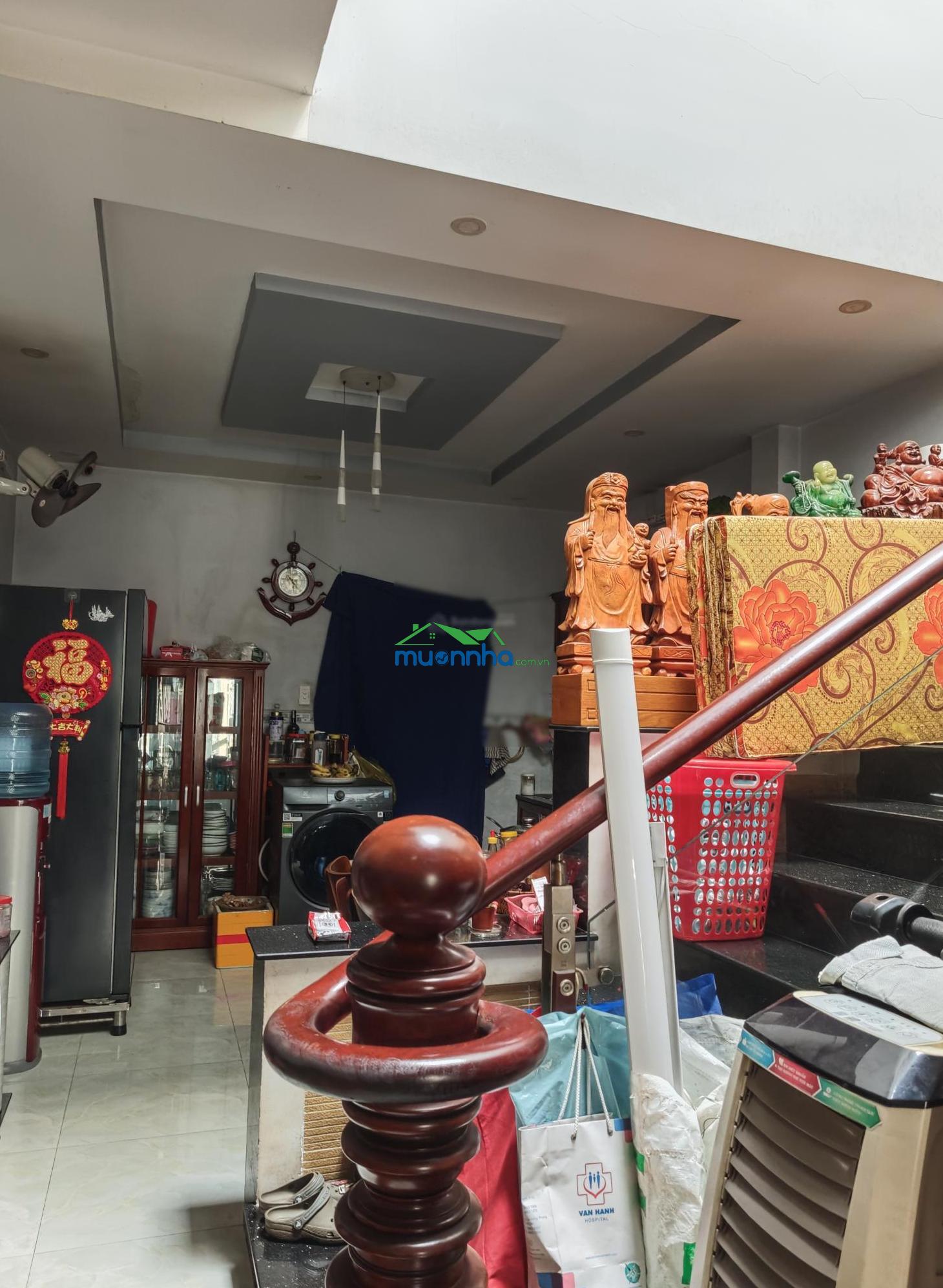 Nhà hẻm kinh doanh một sẹc thông 8m gần đường lê văn quới, 4x16m, 1 trệt 1 lầu đúc - 2