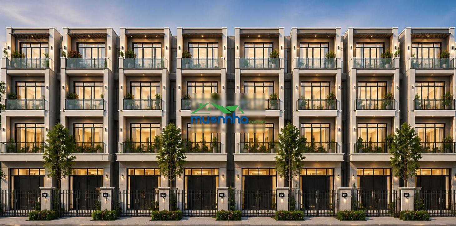 Nhà phố vinhomes giá 5,517 tỷ - đường 13m - full tiện ích - 4 tầng - bàn giao thô - 2