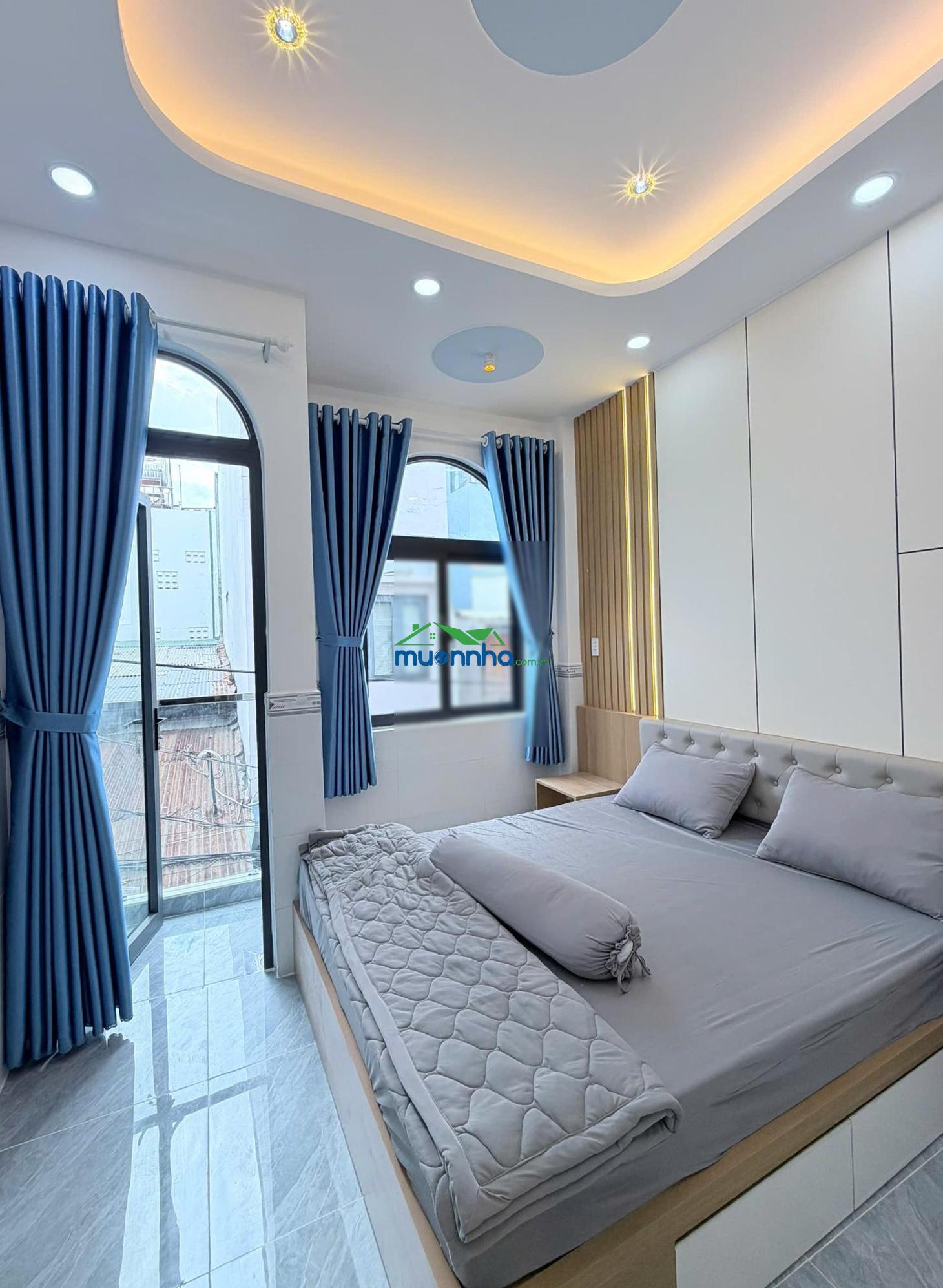 Nhà xây mới 4 tầng, hẻm 4m hưng phú p10, q8 - 2