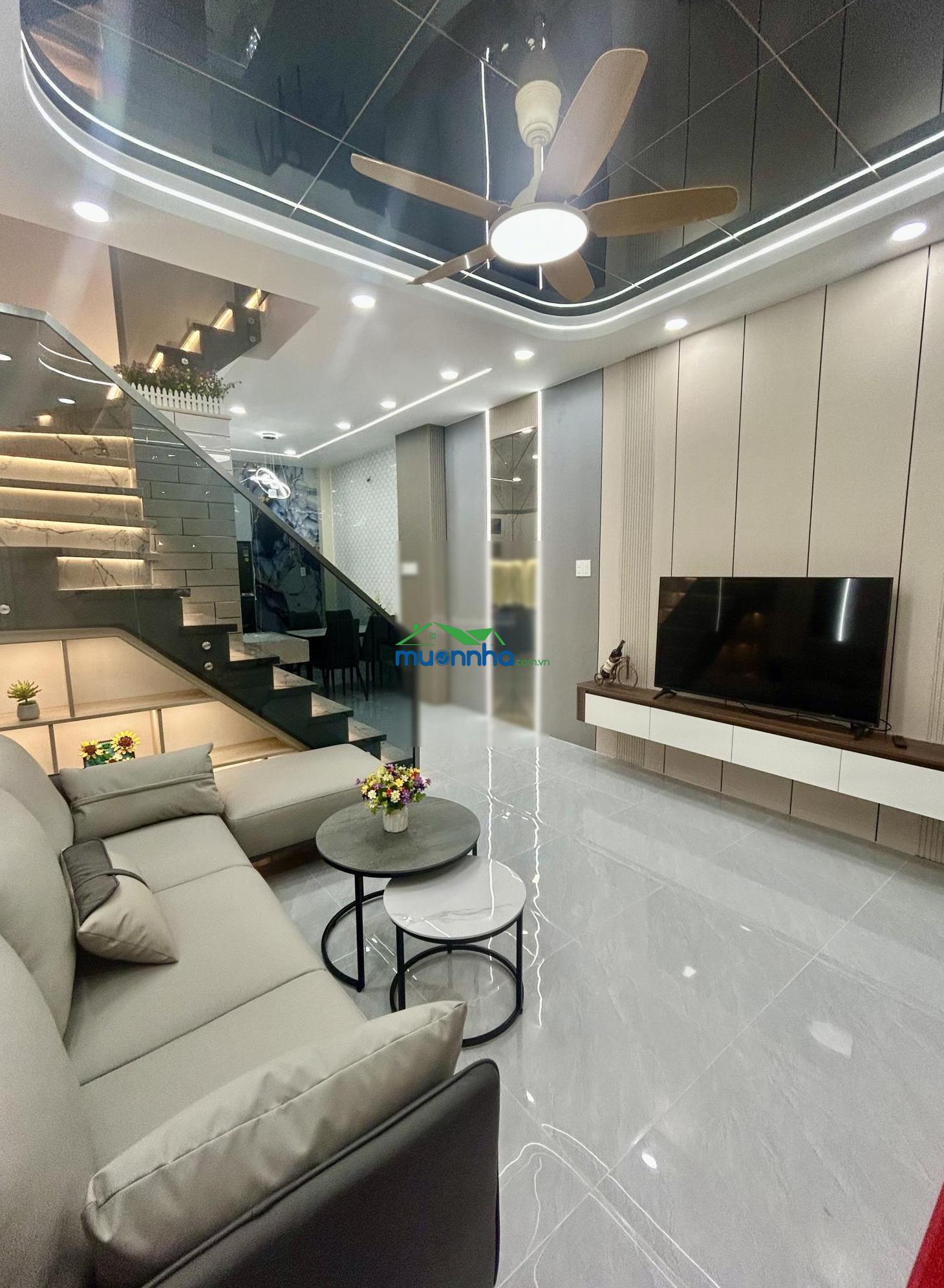 Nhà đẹp phan huy ích - mt kinh doanh buôn bán - xe tải đỗ cửa - 2 pn - full nội thất - 3