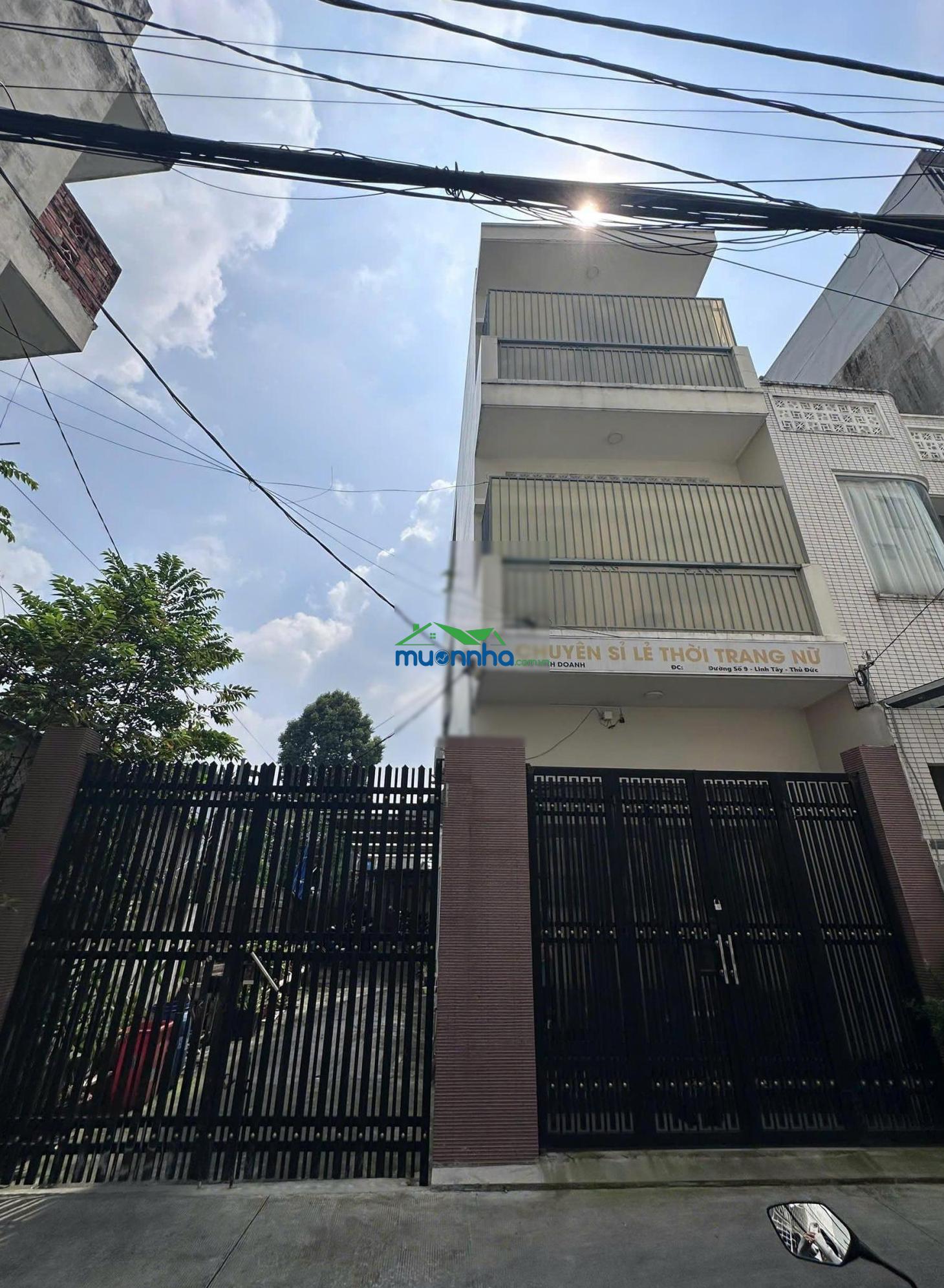 Bán nhà 4 tầng hẻm xe hơi đường số 9 p. linh tây hoàn công chuẩn chỉ thu nhập 22tr/tháng giá tốt