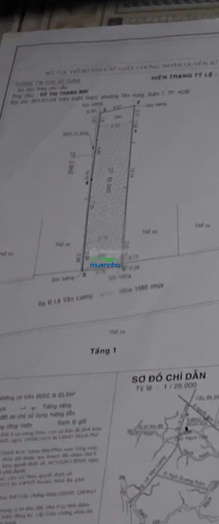 Lê văn lương- chỉ 1ty390- xe tải- 76m2- nhà đang cho thuê t. nhập ổn định- tiện ở, kdbb, cho thuê - 2