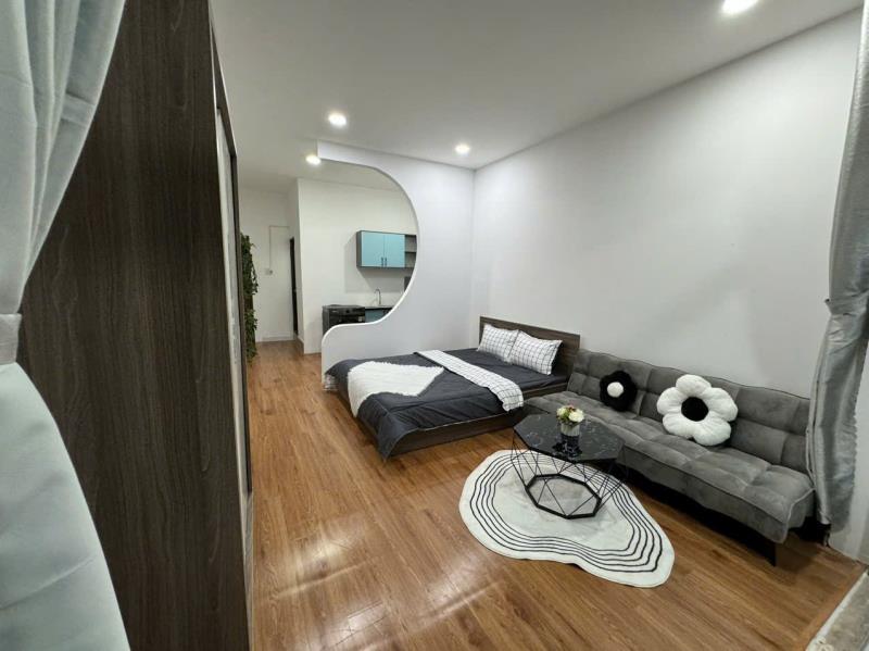 Cho thuê căn hộ studio nguyễn gia trí – ban công, tách bếp, siêu rộng máy giặt riêng , gần hutech quận bình thạnh - 2