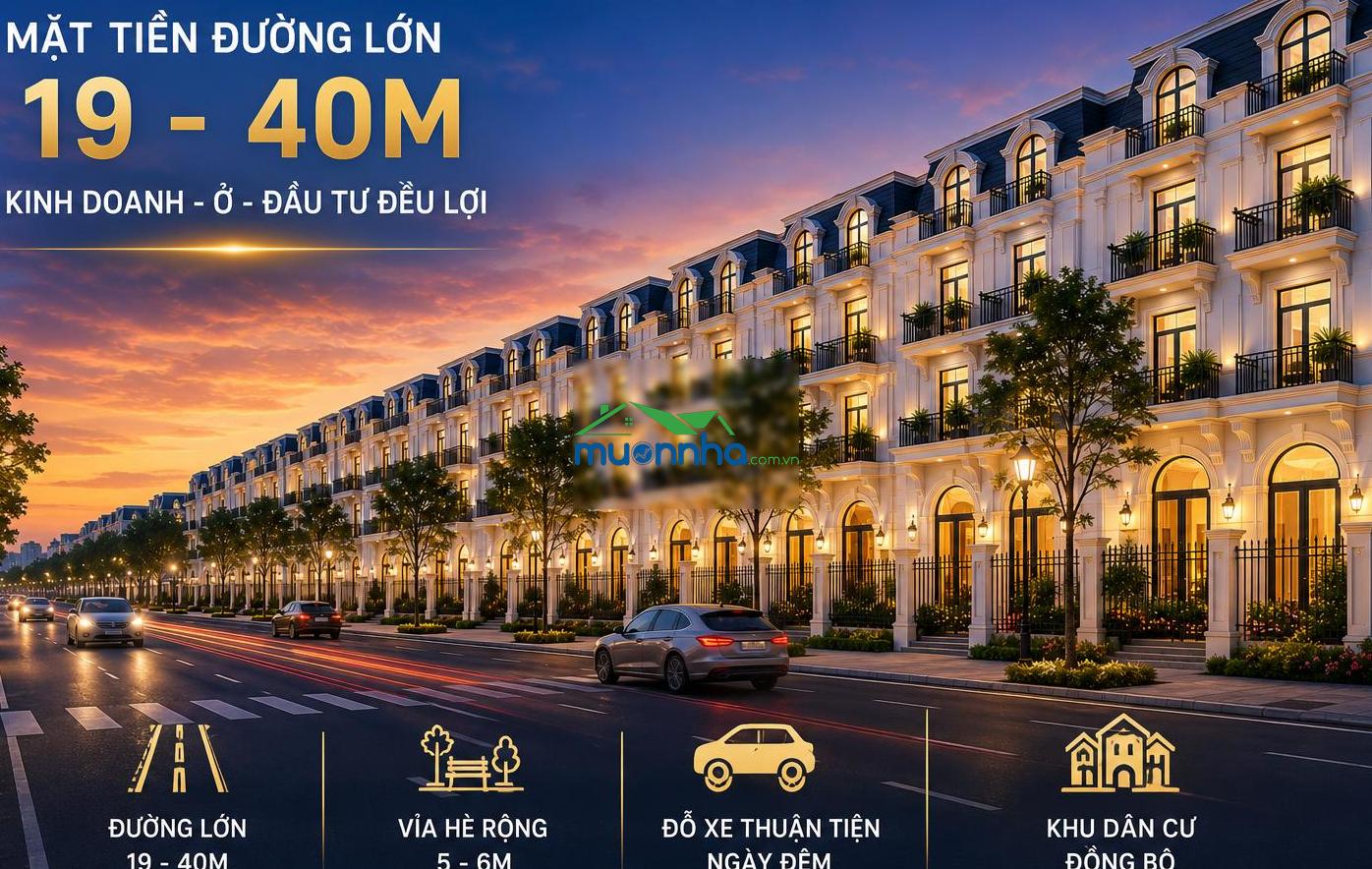 Nhà phố vinhomes hóc môn 1 trệt 3 lầu - đường 19m - chỉ từ 1,44 tỷ vốn tự có sở hữu. - 3