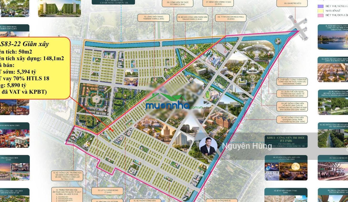 Nhà phố liền kề vinhomes sài gòn park 1 trệt 2 lầu 1 tầng thượng vốn ban đầu chỉ 1,4 tỷ sở hữu ngay - 2
