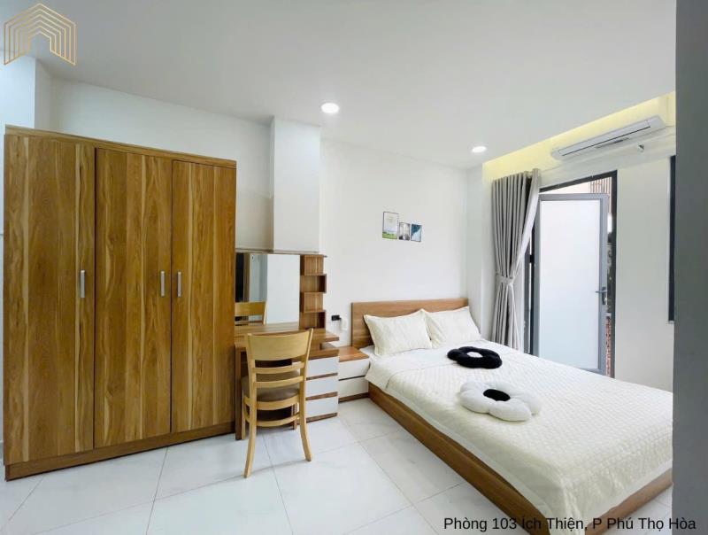 Cho thuê căn hộ khu vực tân phú - studio bancol full nội thất - 0926051663 - 4