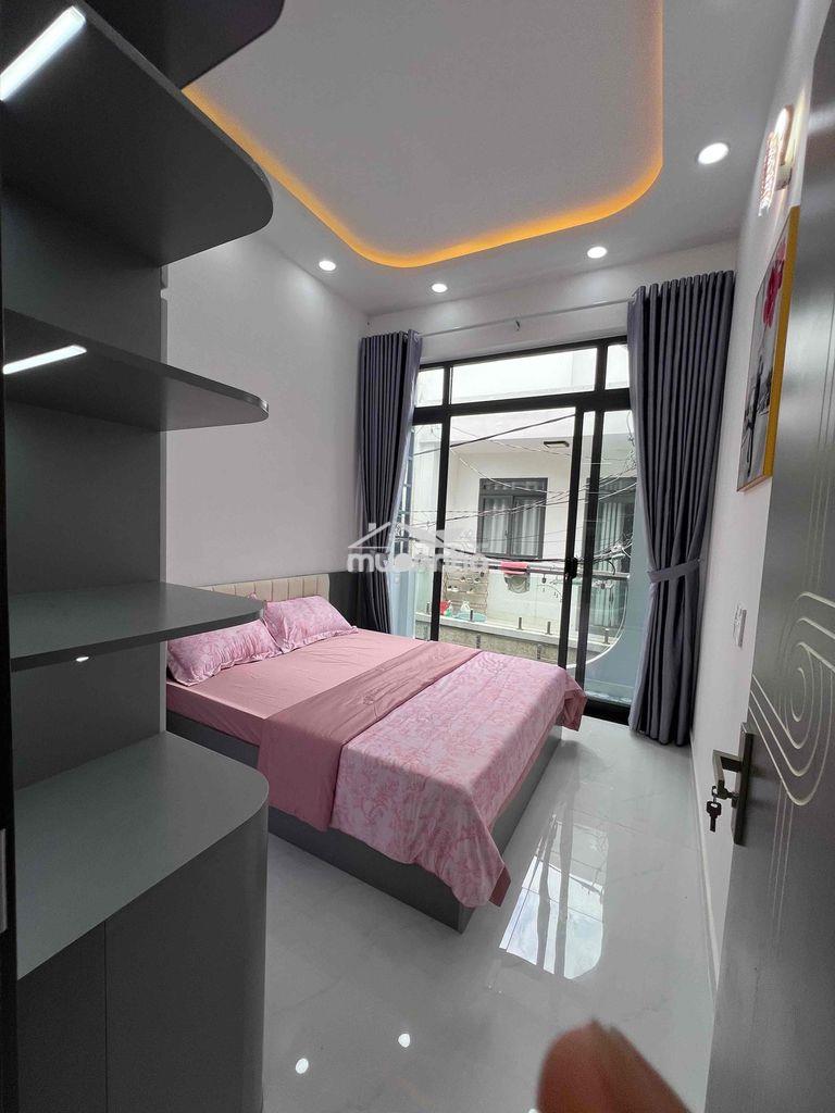 Nhà đúc 1trệt 1lầu giá4ty 380triệu phường 8 thông tây hội mới - 4