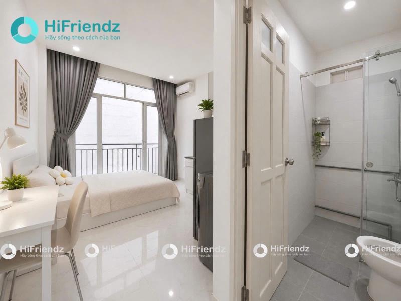 Cho thuê studio ban công gần ngay khu phố ẩm thực phan xích long, đại học văn lang, cầu bông quận 1 - 4