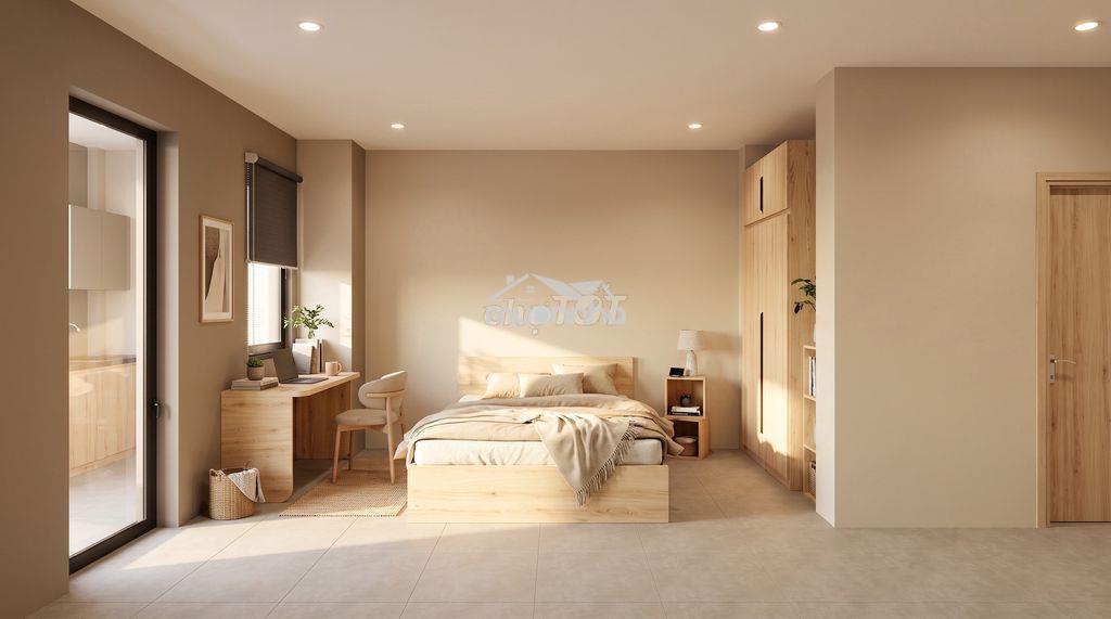 Cho thuê căn hộ studio mới tinh-full nội thất-nhà nằm ở nội khu yên tĩ - 4