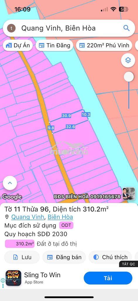 Chính chủ bán lô đất biệt thự 310m2 full thổ cư . kdc hiện hữu - 3