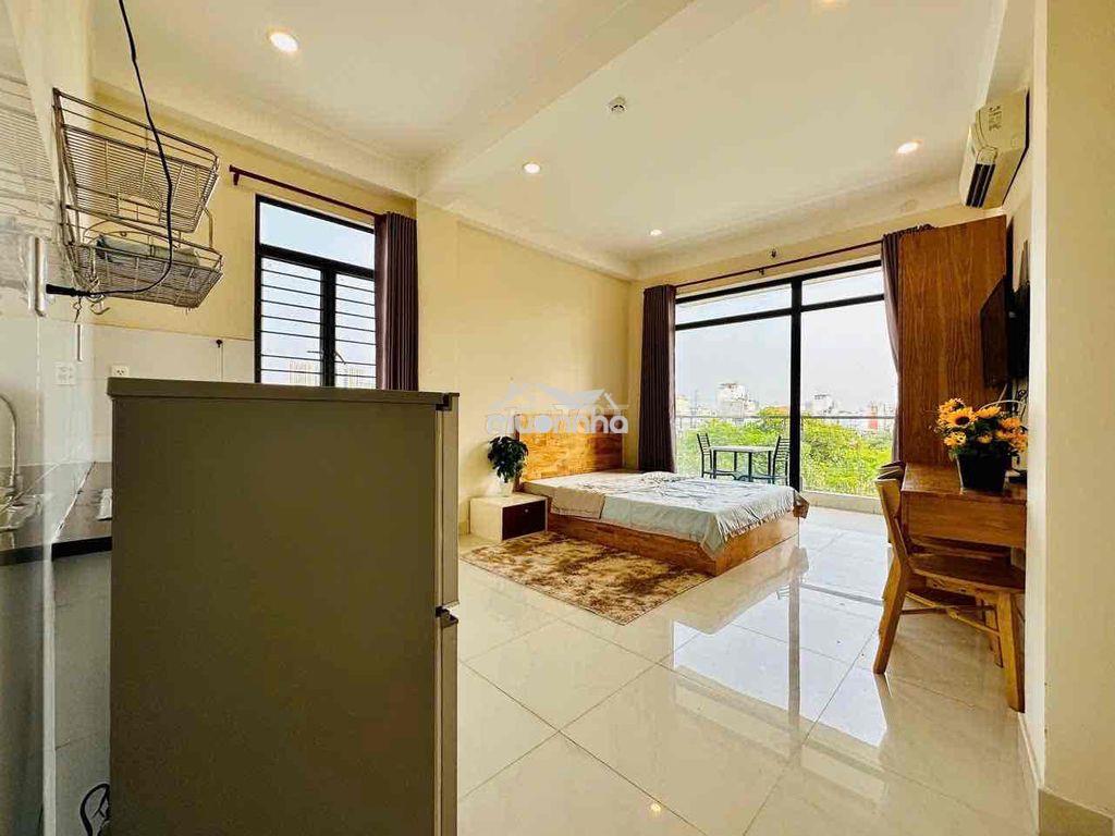 Cho thuê căn hộ studio quận 4 có ban công full nội thất, thang máy - 4