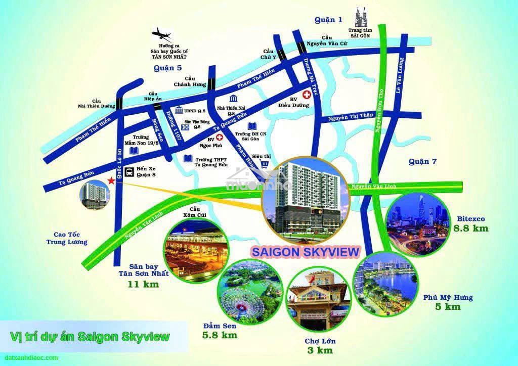 Bán nhanh suất mua saigon skyview 2pn 62m2 giá 4,1 tỷ, ký hdmb chủ đt - 3