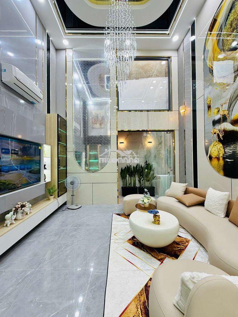Nhà nguyên căn trệt lửng 4 lầu có 5pn có thang máy 450ky hẻm 8m 1 trục - 3