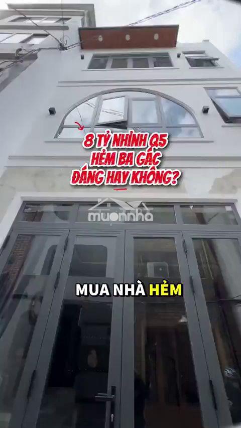 Bán nhà quận 5, ngang 5m, 4pn - 8 tỷ
