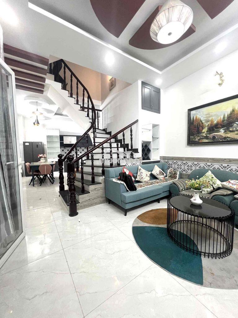 Cho thuê nhà 5x10m 3lầu 5pn.7wc full nội thất quang trung 15tr - 2