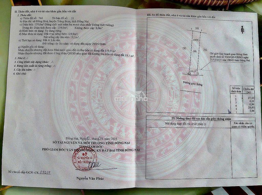 Chính chủ cần bán đất thổ cư - 3