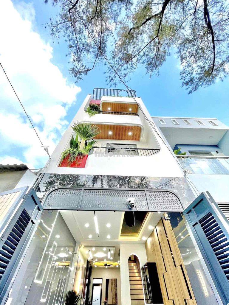 Giảm 700 triệu nhà đẹp 4m x 15m xây mới 4 tầng đường an phú đông 27