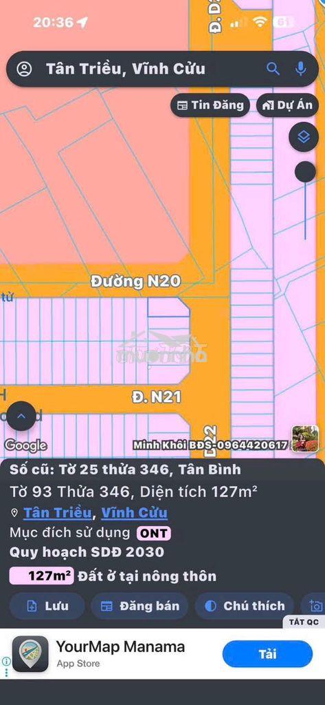 Bán lô góc 127m² kdc lavender tân bình vĩnh cửu - 3
