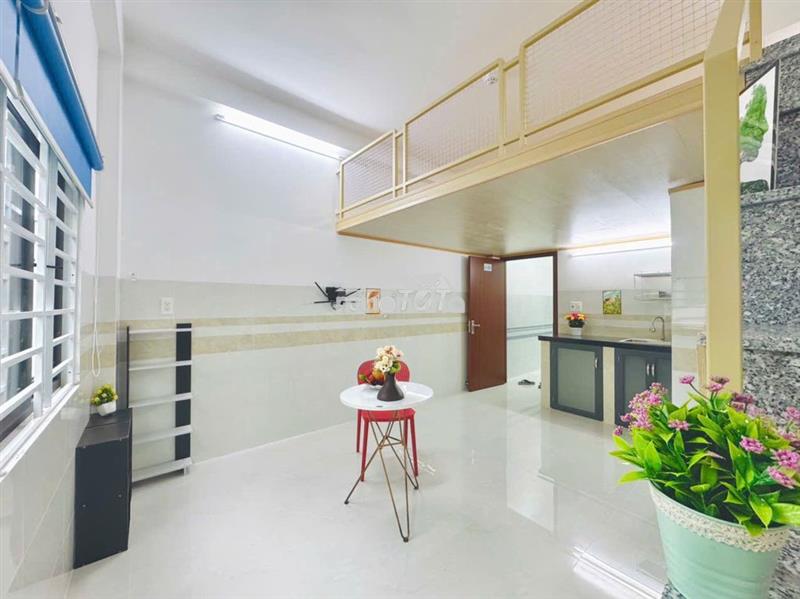 Phòng gác lửng - full nt - mới 100% - gần đh công nghiệp