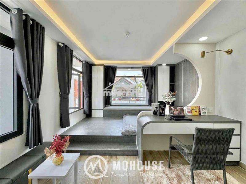 Căn hộ studio cao cấp cửa sổ thoáng - máy giặt, full nội thất tiện ngh