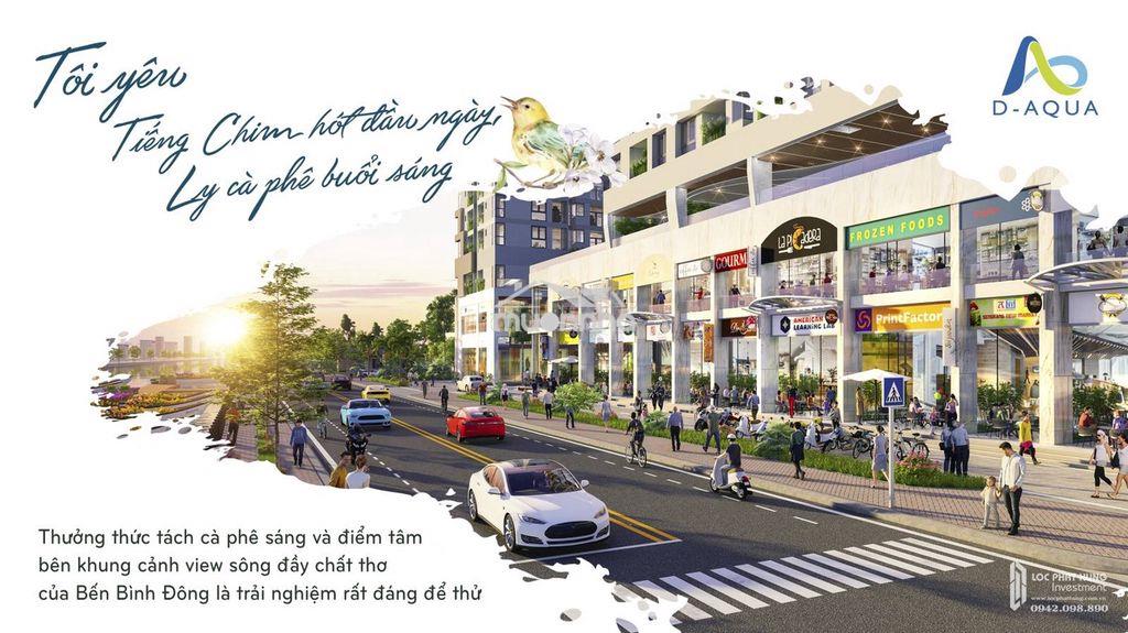 Cho thuê shophouse tầng 1 giá chỉ 17tr/tháng dự án d-aqua - 4