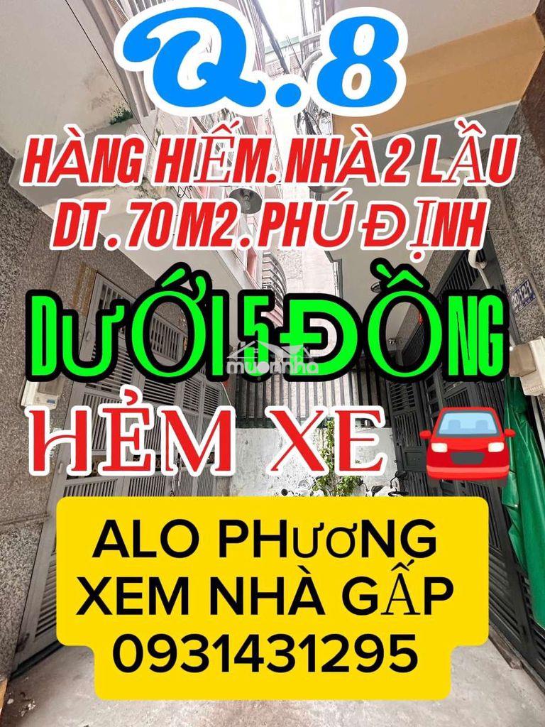 Nhà 2 lầu giá tốt . p . phú định
