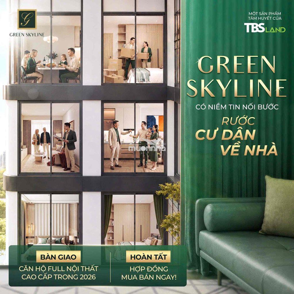 Giỏ hàng mở bán mới nhất căn 2pn2wc full nt giá 3,85 tỷ green skyline - 3
