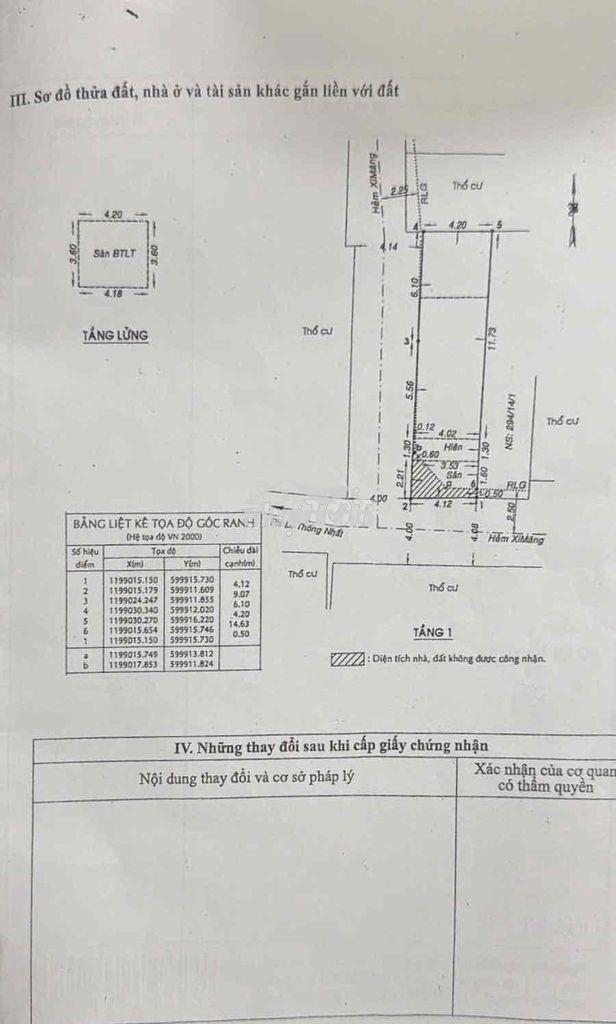 Nhà 1/ thống nhất, góc 2mt: 4.2x15 nhà cấp 4 giá 6,85 tỷ - 3