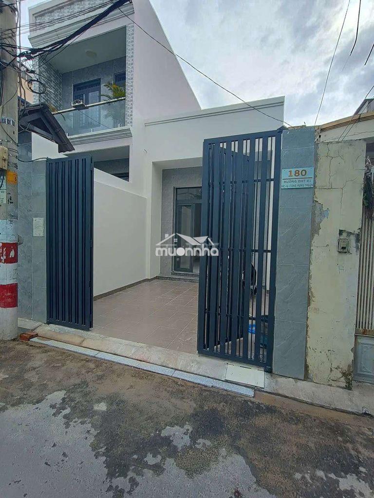 Cho thuê nhà nguyên căn dt 4×20 có 1pn,1wc. nhà mới, hẻm xe hơi thông