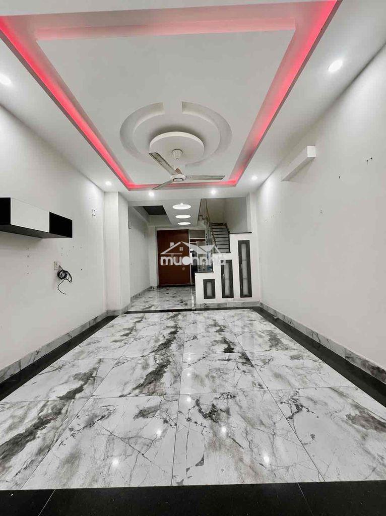 Cho thuê nhà dt 4x22 1trệt 2lầu 4pn 5wc sân xe rộng hẻm xe tải