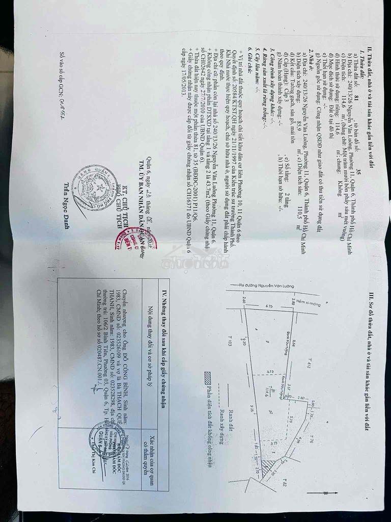 Bán nhà nvl quận 6 hẻm 240/13/26 - 4
